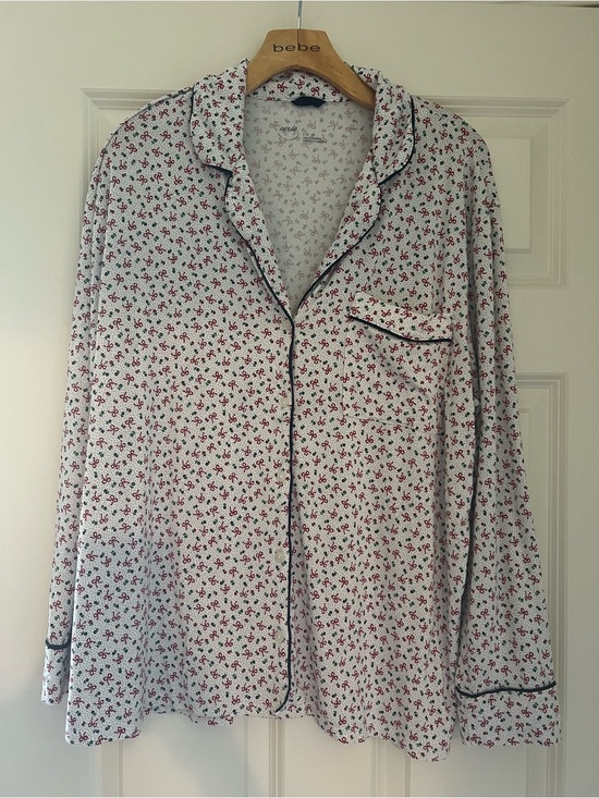 aerie Other - Aerie Red and Navy Bow Print PJ Set